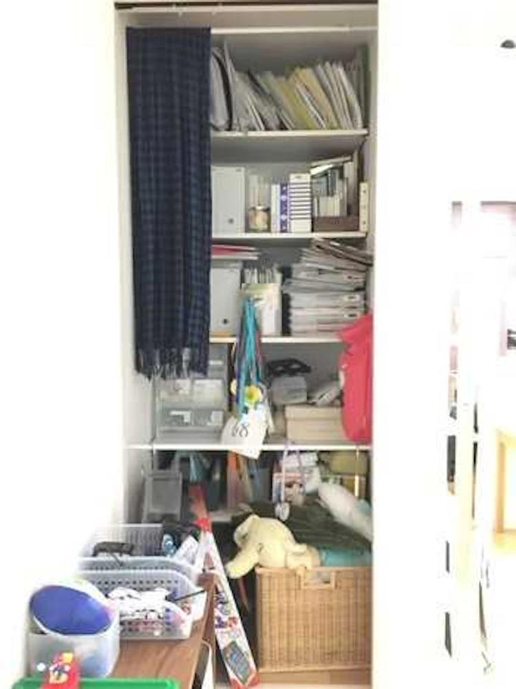 リビング収納NG例③：使いやすく整理収納できていない