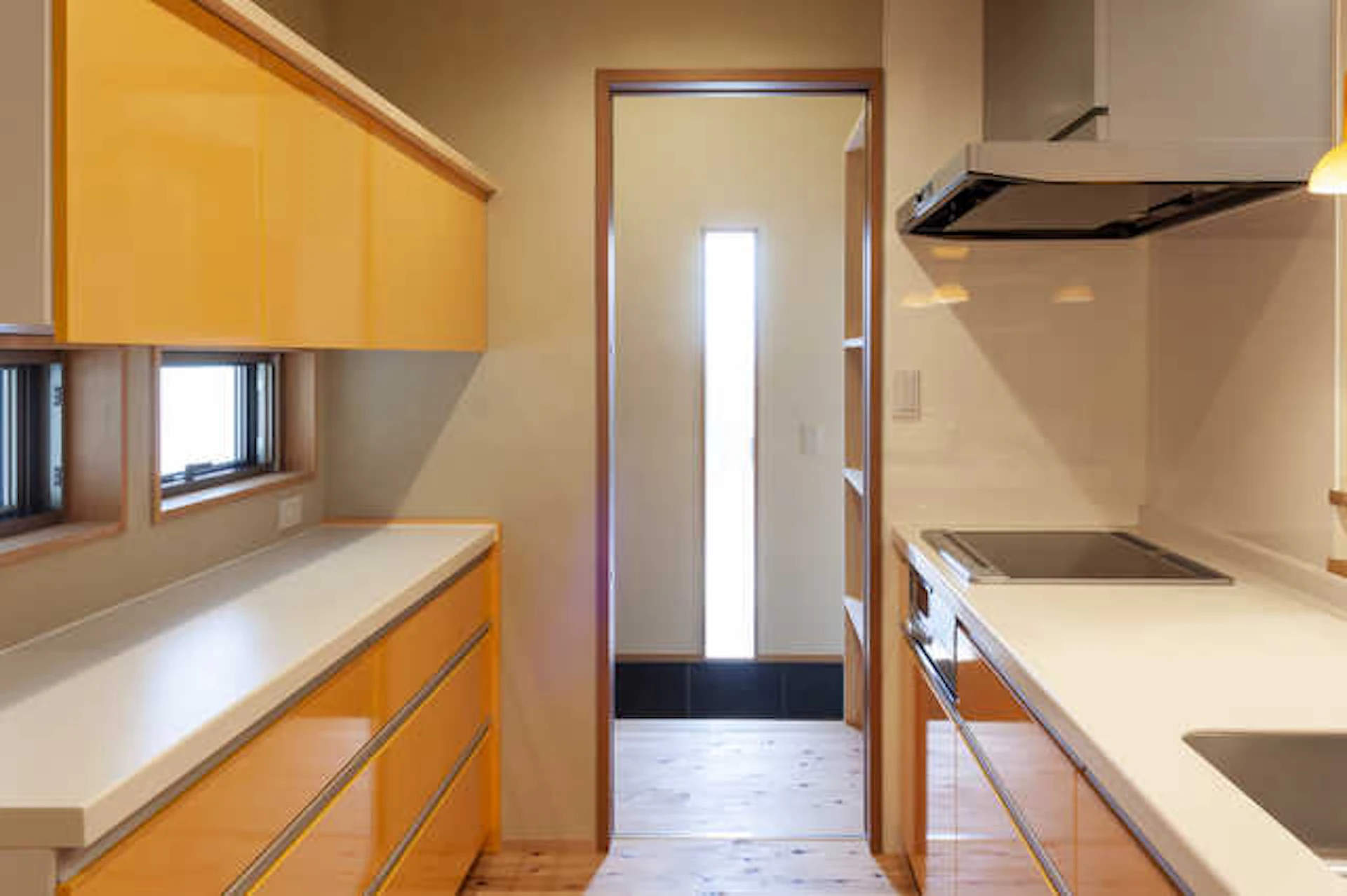 オレンジのキッチン