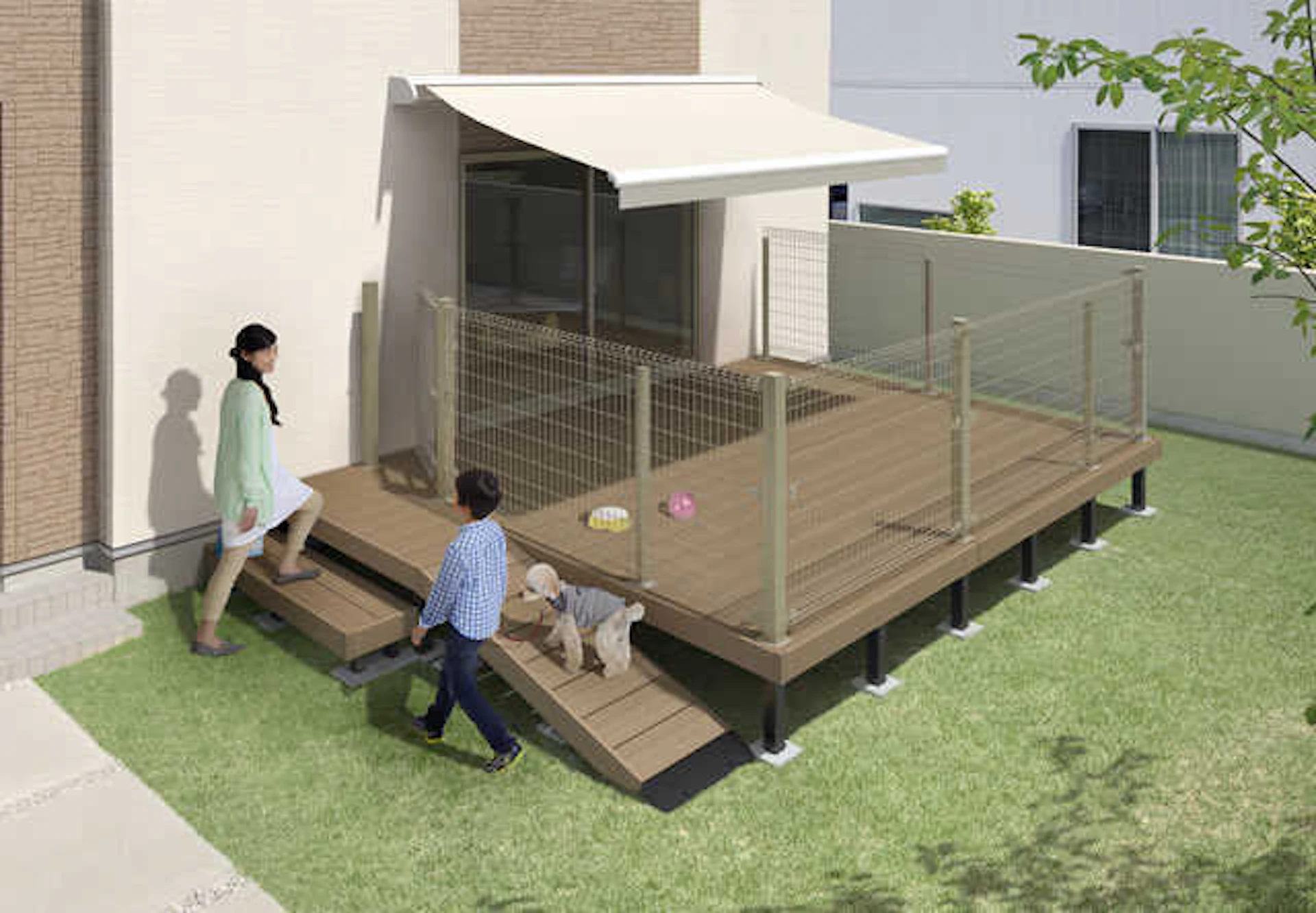 樹脂・人工木のウッドデッキの魅力って？天然木との違いを比較！