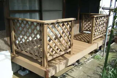 [38万円]丈夫で長持ちするウッドデッキ