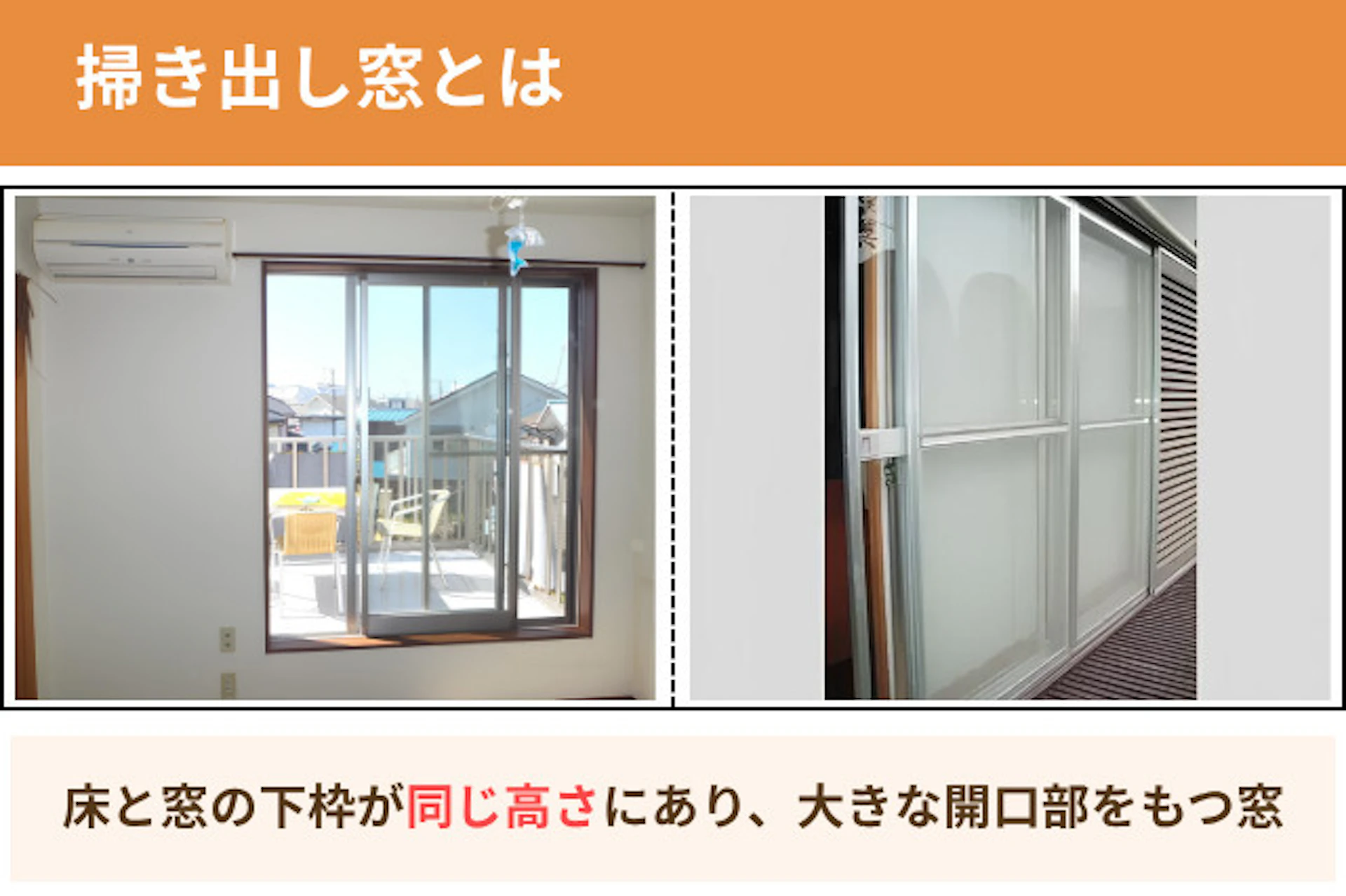 掃き出し窓とは?主な扉の種類を解説