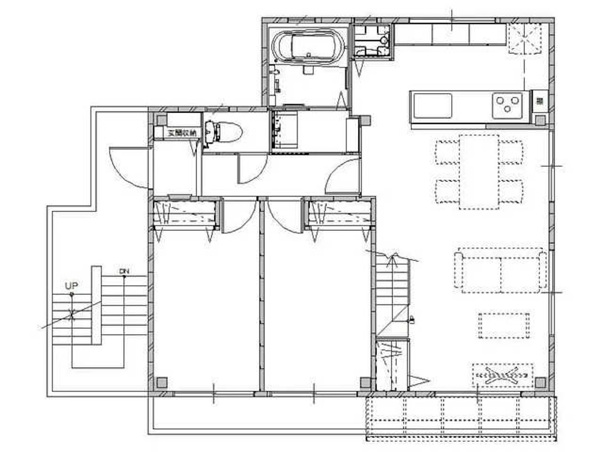スケルトンリフォーム施工後の間取り図