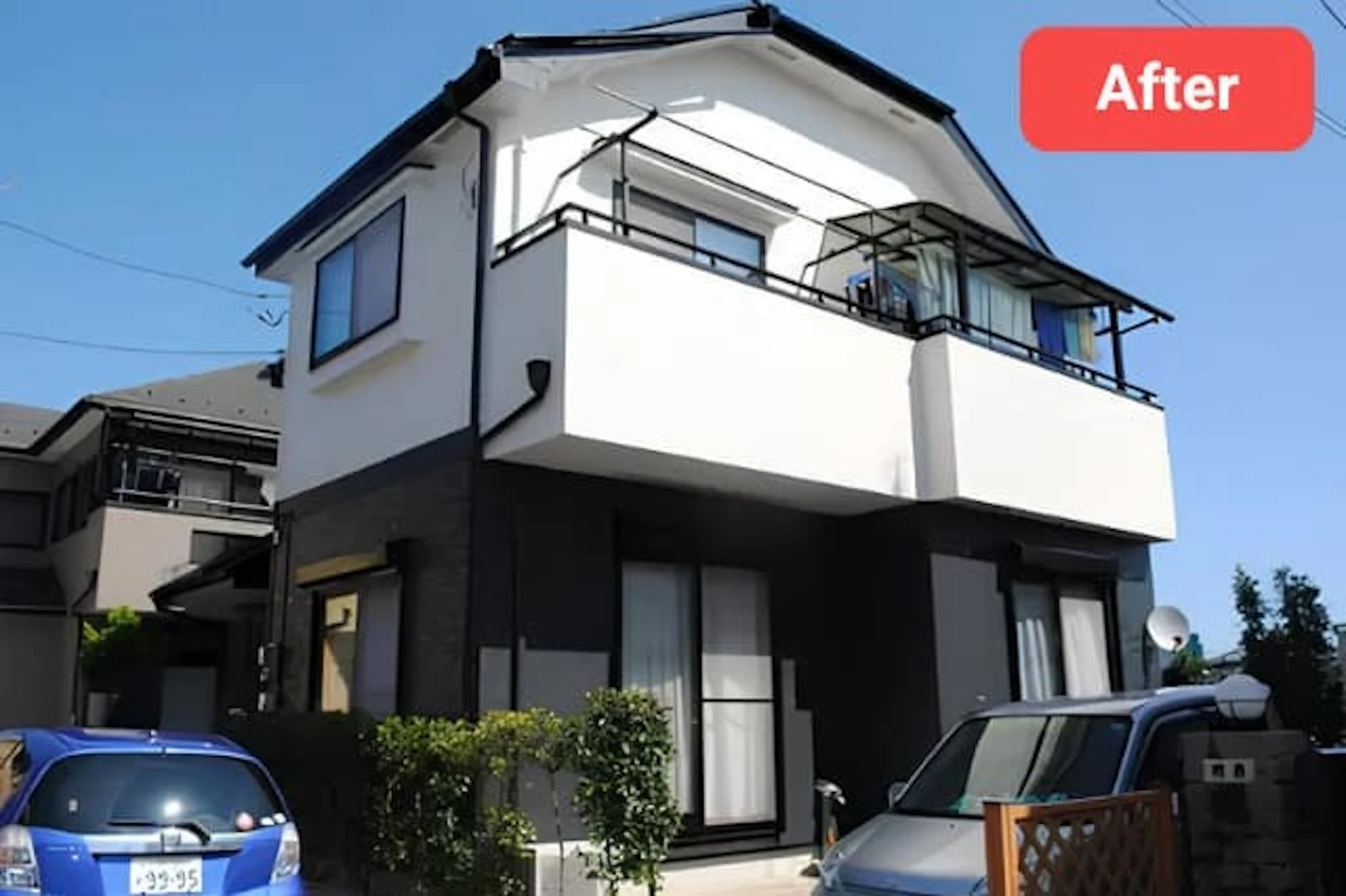 【外壁・屋根の塗装】モノトーンでシックなデザインに