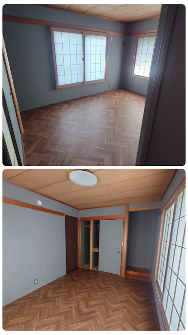 和室から洋室とクロス替え