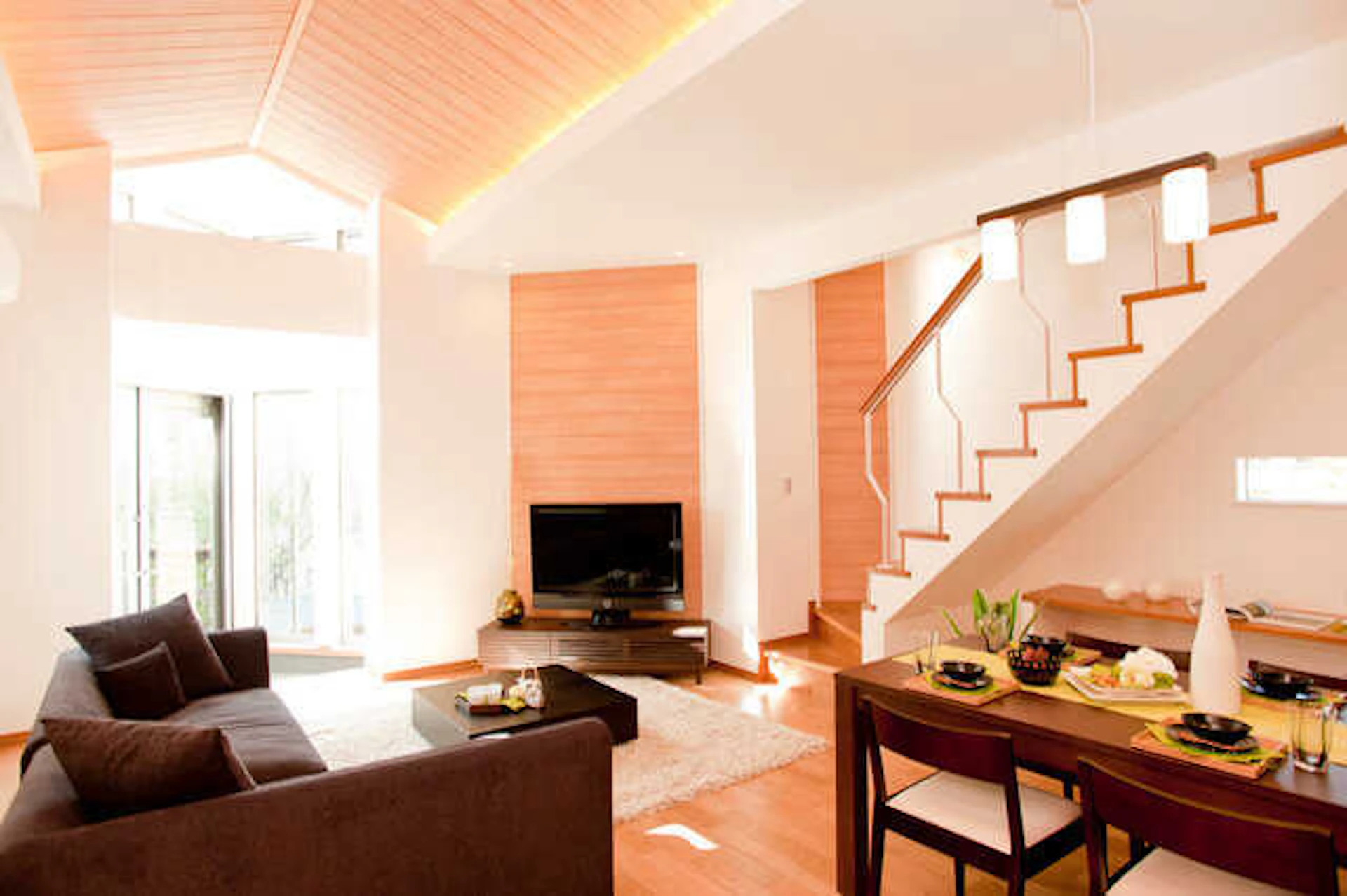 階段自体の位置も工夫を