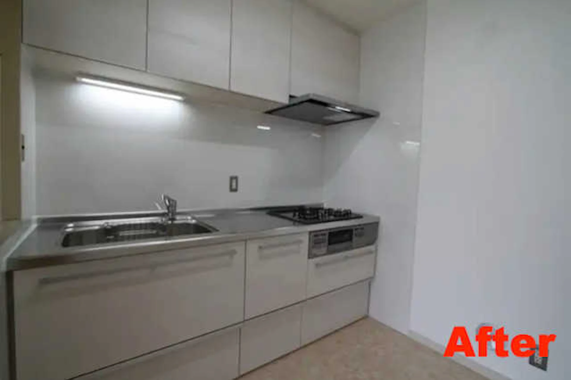 【事例1】 収納豊かなシステムキッチンにリフォーム