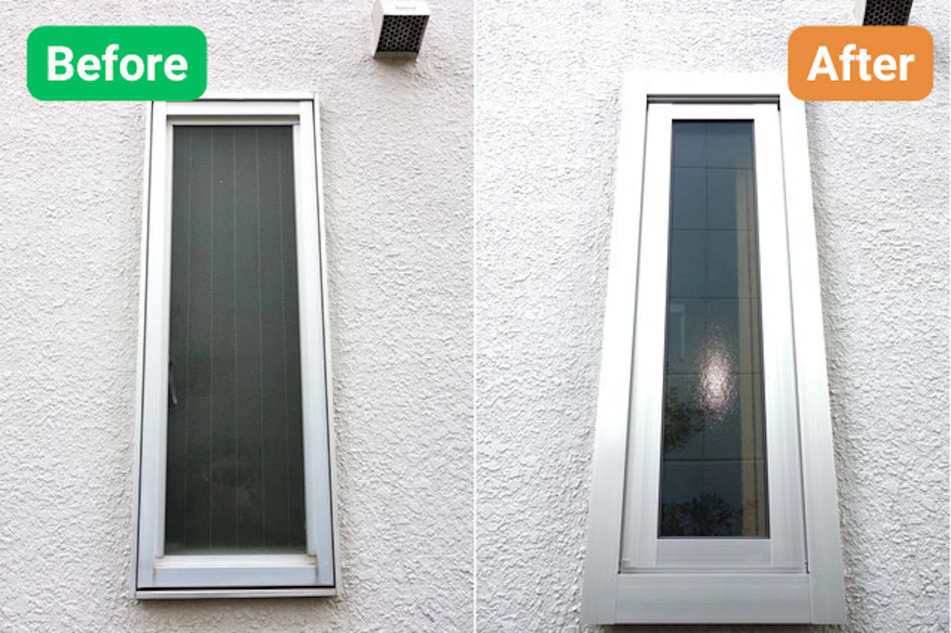 窓のカバー工法を行うと、一回りほど窓が小さくなる