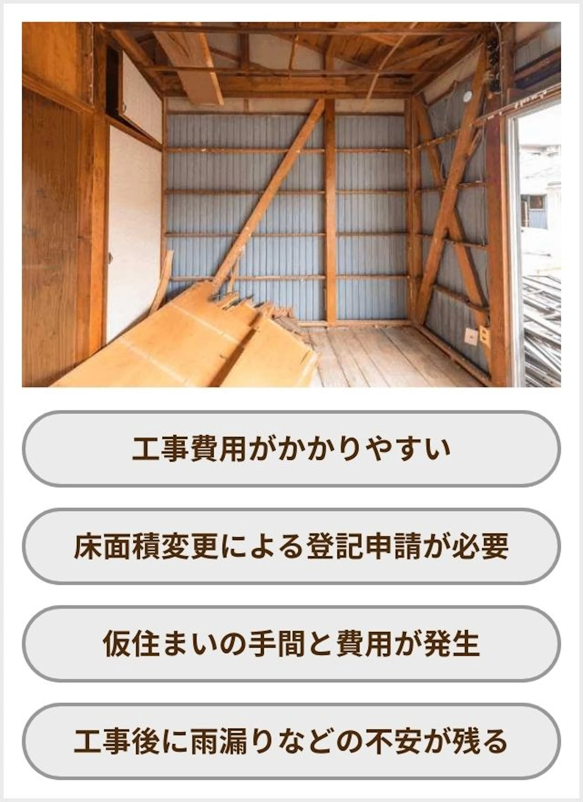 減築リフォームの費用・事例・メリットとデメリット！確認申請は必要？増築もする場合は？
