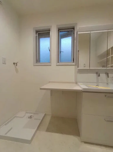 【約60万円】広い洗面所にリフォーム