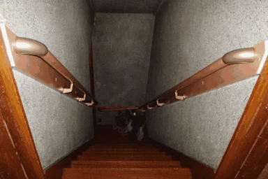 両手で使える手すりを増設