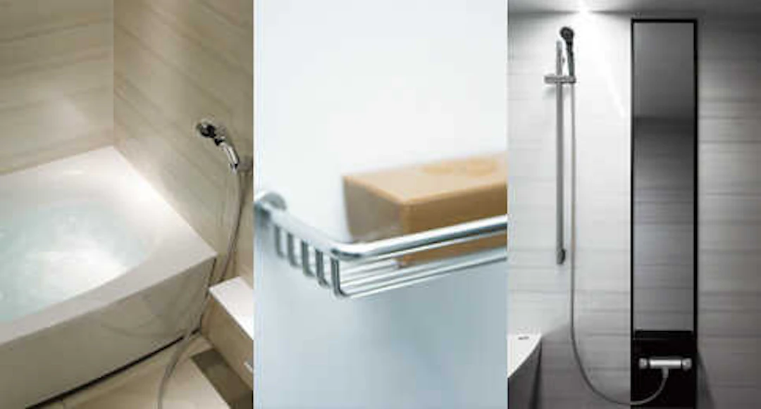 シンプルな上質さが細かくデザインされた浴室