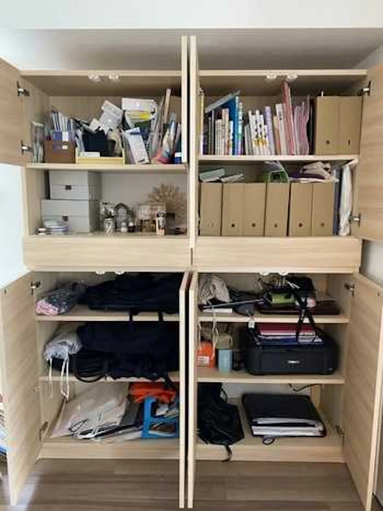 リビング収納NG例④:とりあえず収納している