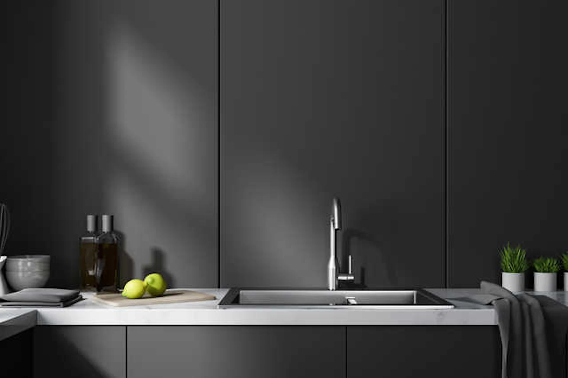 ブラックのキッチン