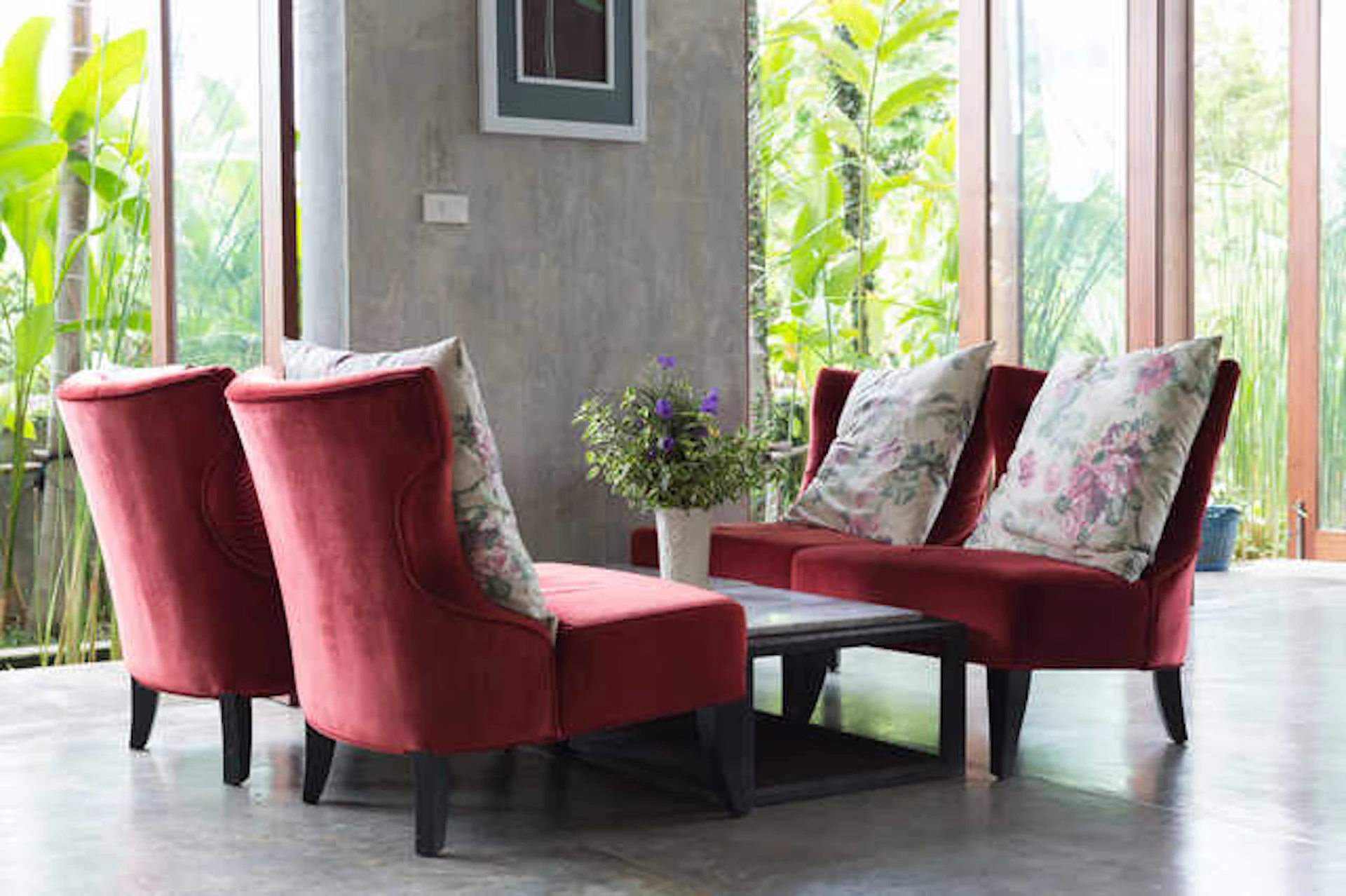 観葉植物を置く