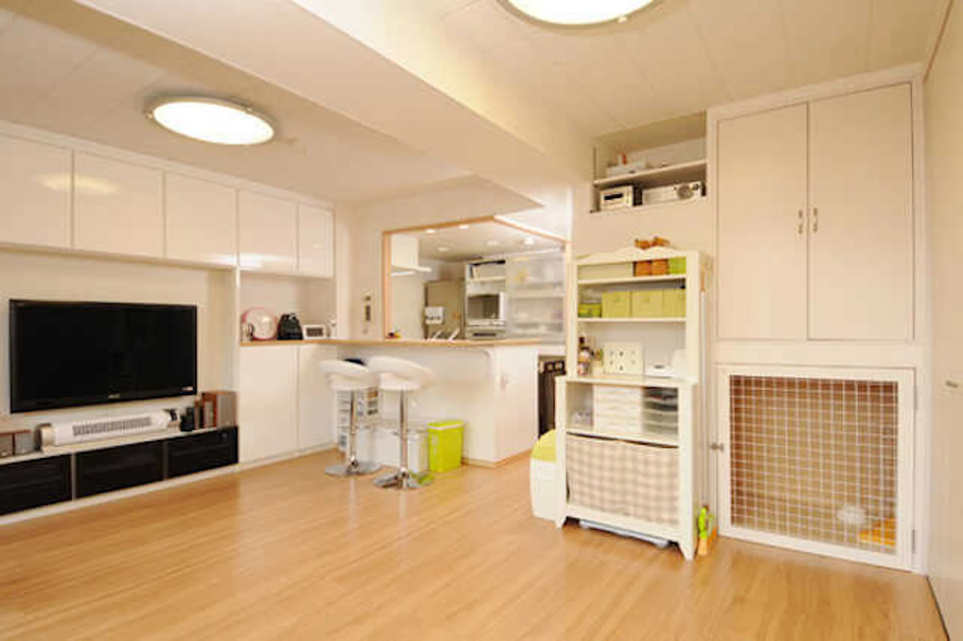 事例5 2匹の愛犬が遊びやすいLDK&収納も増設