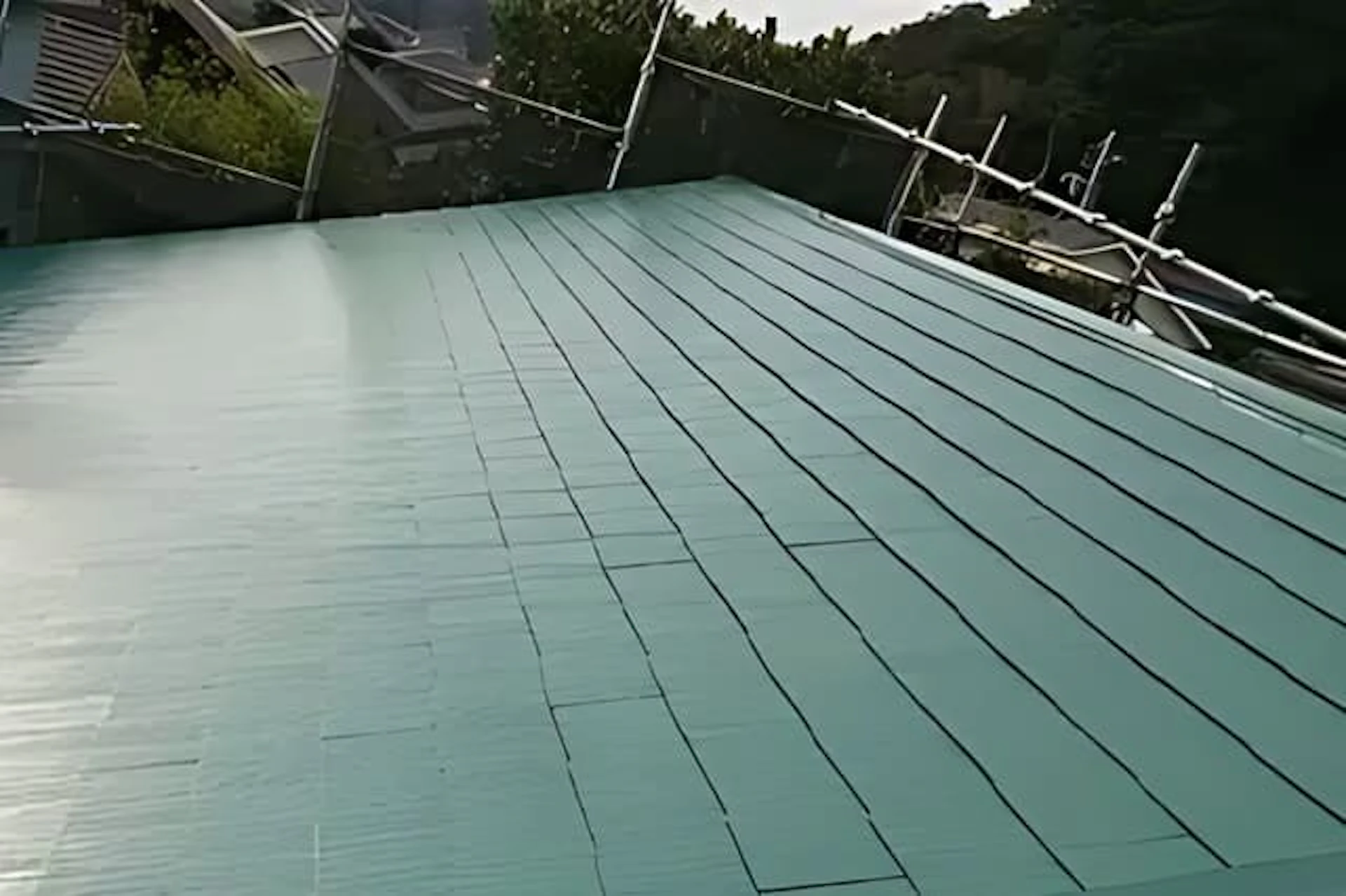 美しいグリーン系のカラーが映える事例