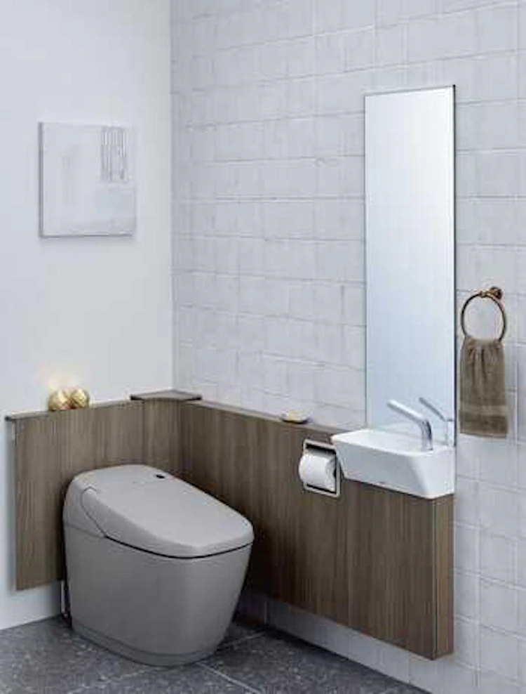 きもちのいい空間に手洗器を設置して、より快適に