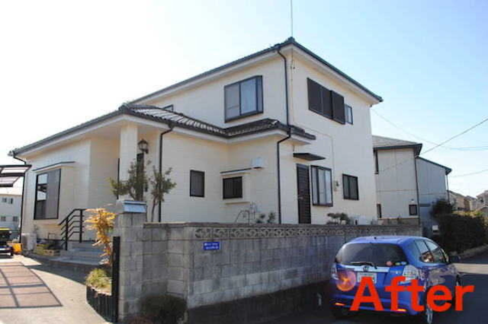 外壁塗装リフォームの施工事例