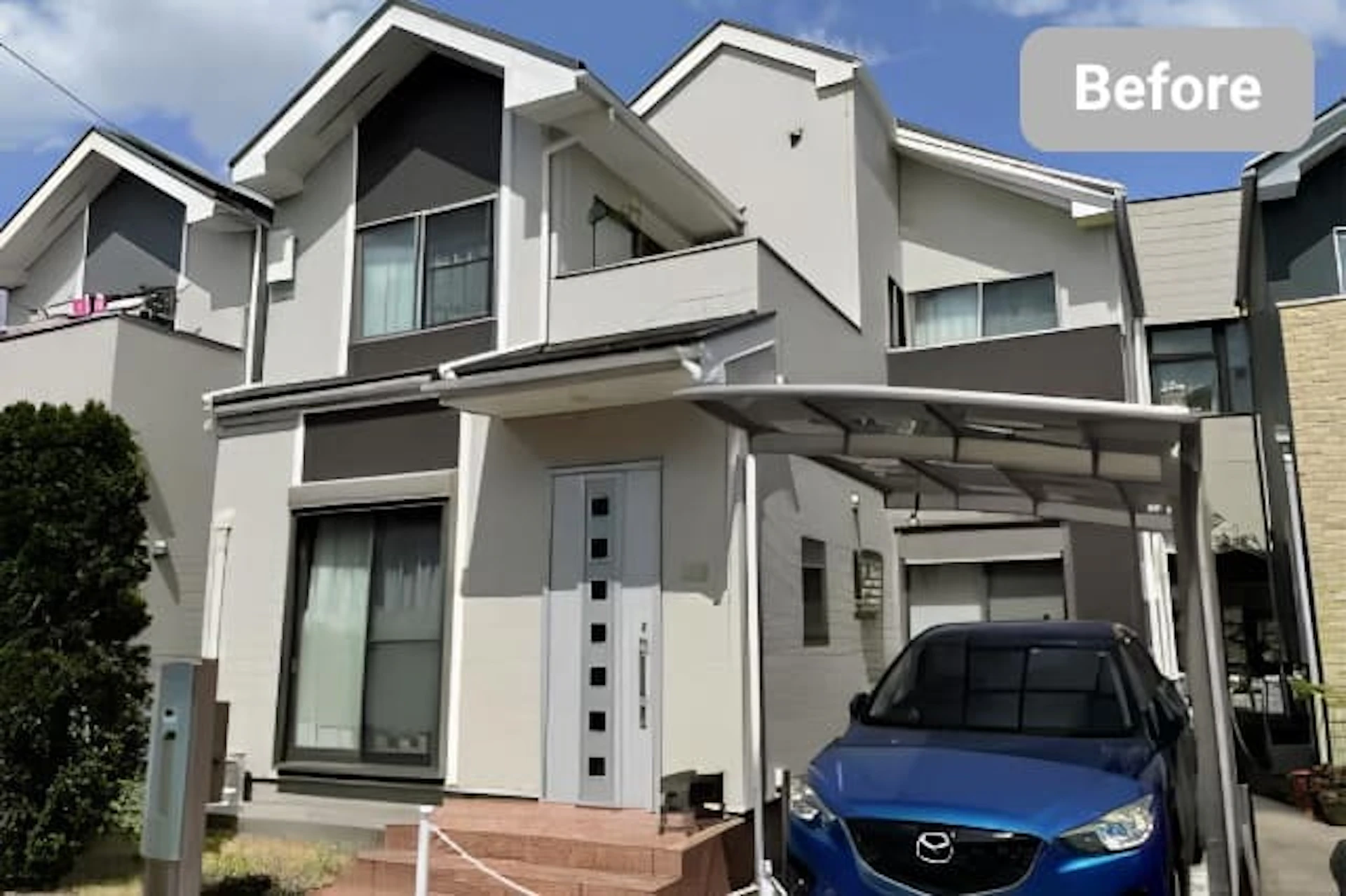 事例5 雨漏りしていた建物の外壁を張り替え&塗装し、屋根も補修