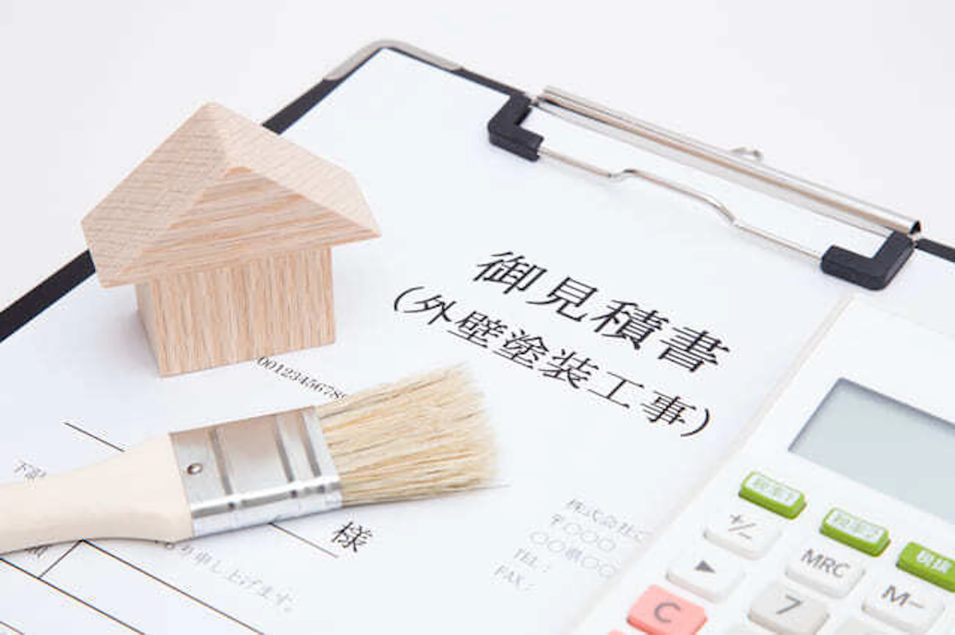 外壁塗装の工事見積書のイメージ画像