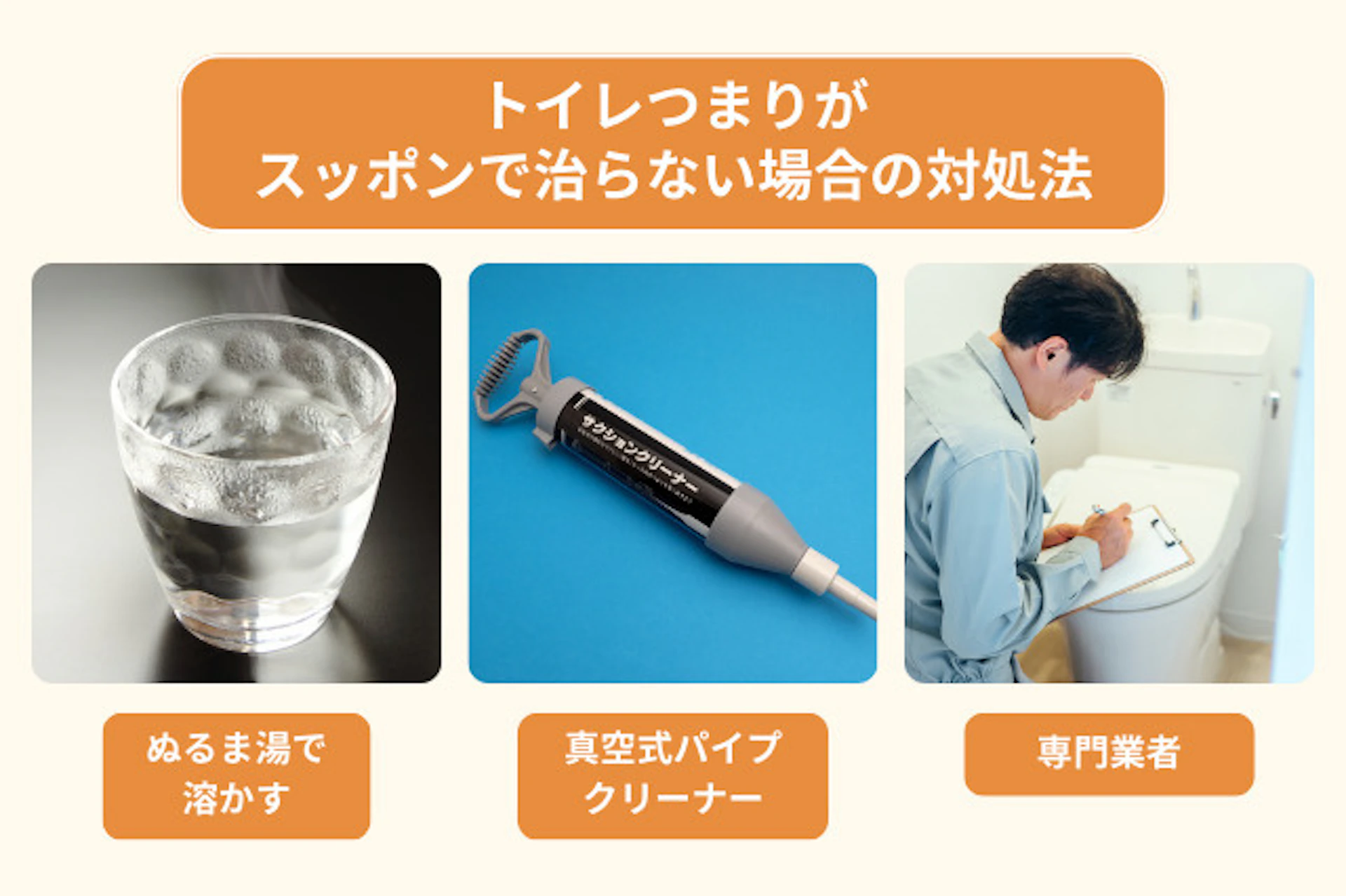 スッポン以外の対処法