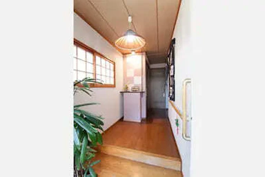 和モダンがコンセプトの玄関ホール