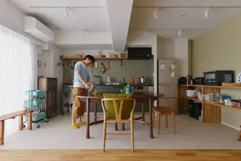 日当たりのよい広々リビングに