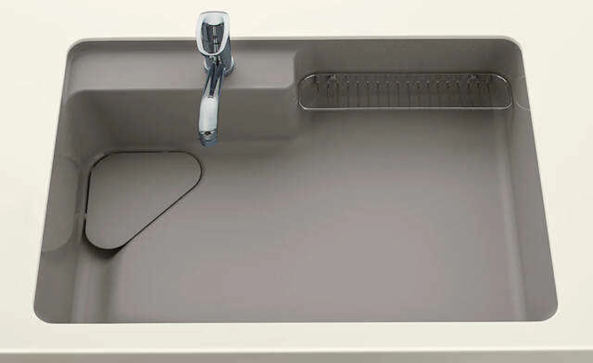 人工大理石のアクリストンシンクに変更可能