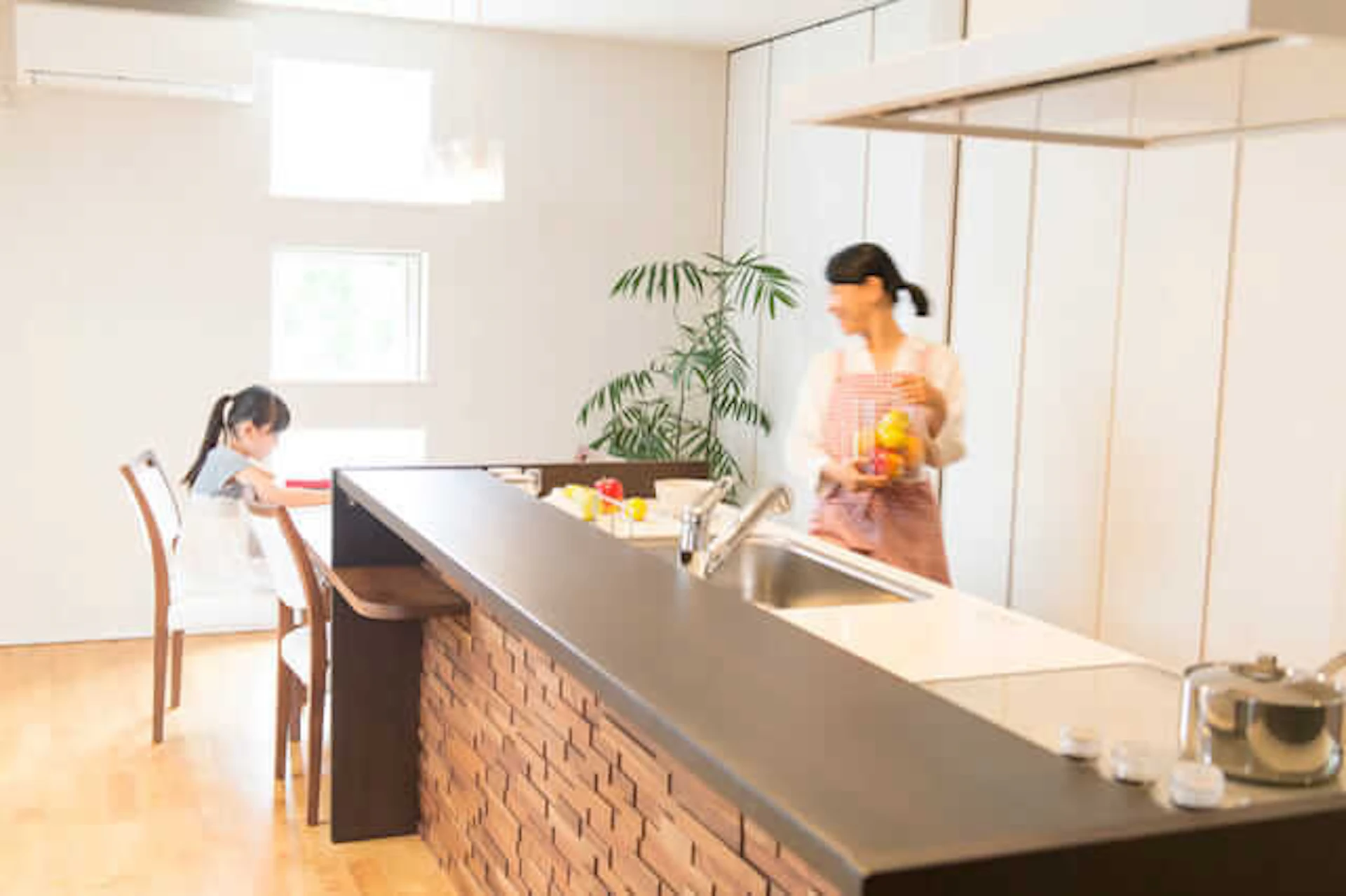 アイランドキッチン&カウンター" のおしゃれなレイアウト♪