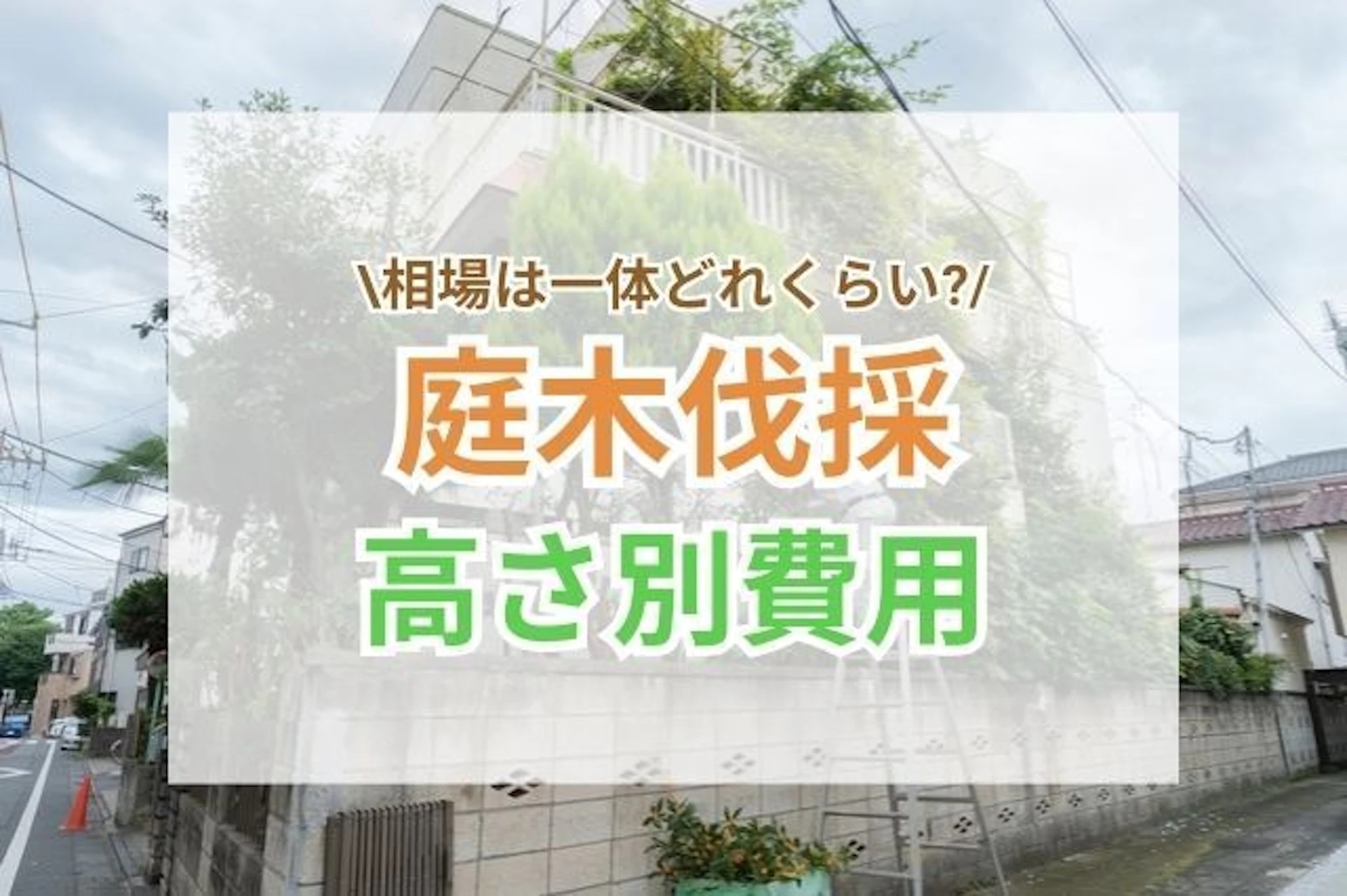 サムネイル：庭木伐採の費用相場はどれくらい?高さ別料金から処分費用まで詳しくご紹介