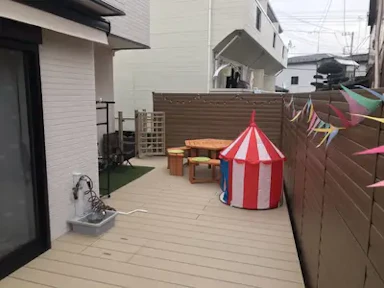 家族で過ごす団らんデッキ