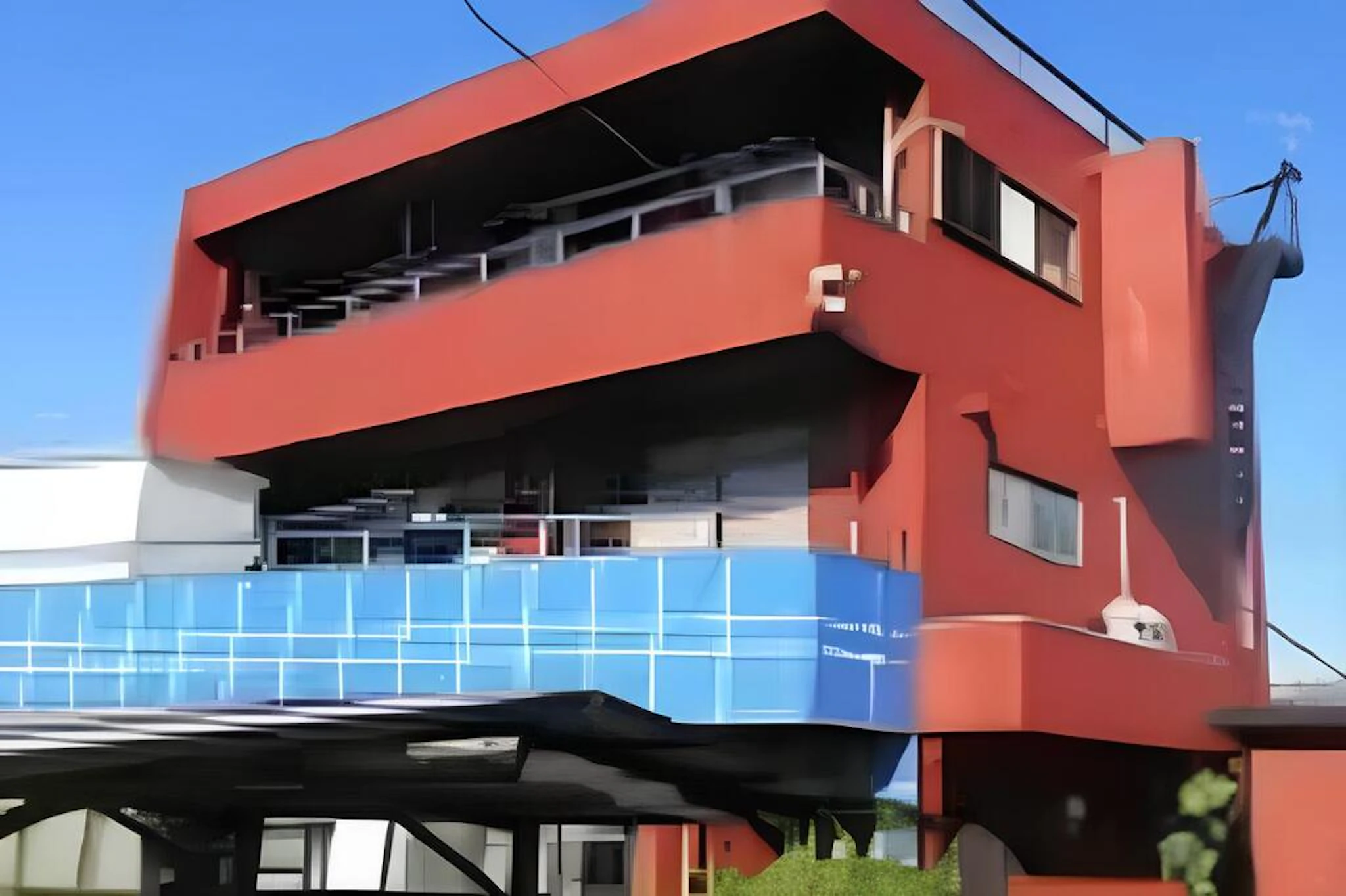 事例3 こだわりの色で仕上げるスケール感のある外観