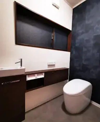 機能充実のお手入れしやすいトイレ