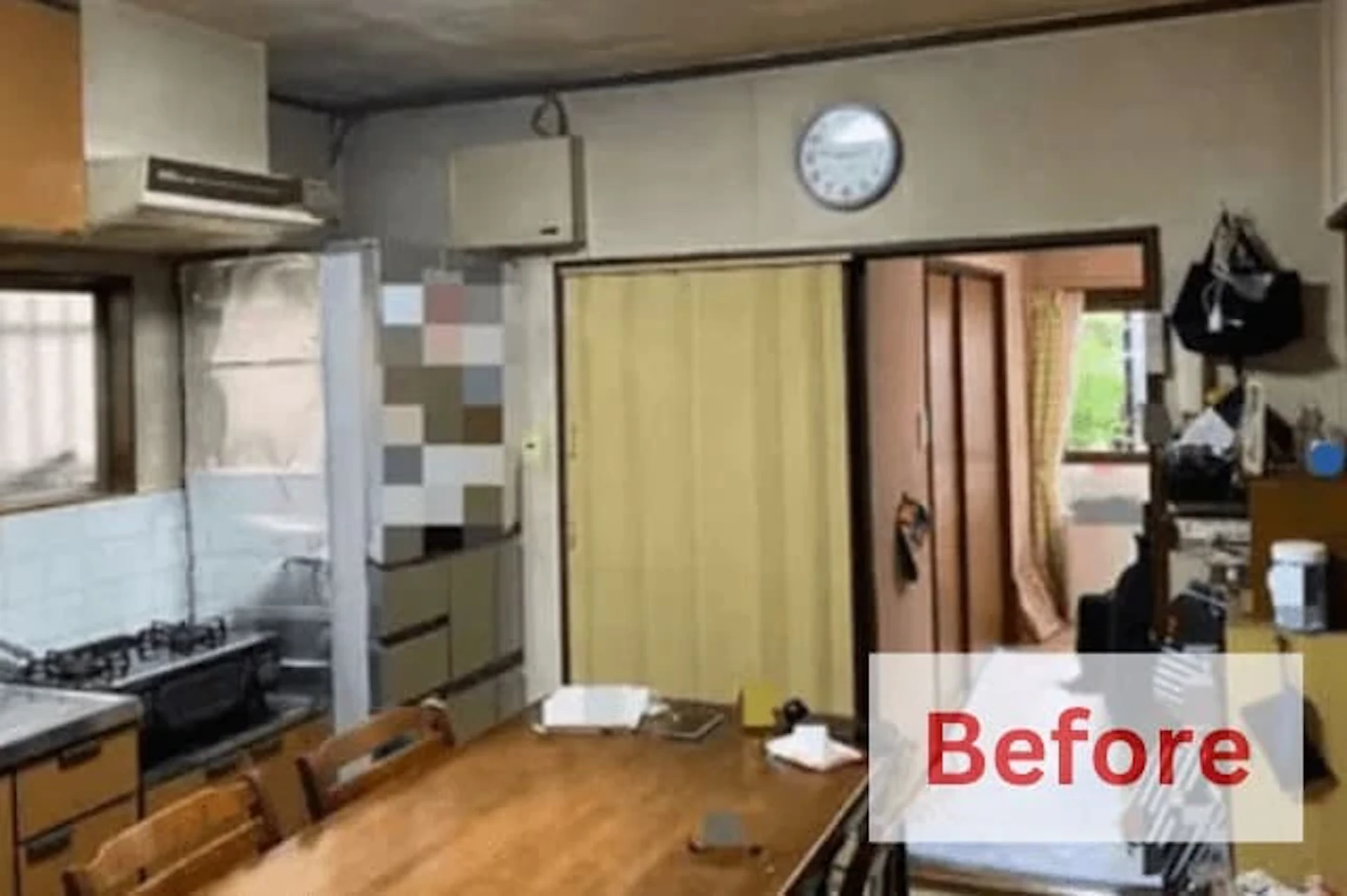 事例2 【420万円】間取りを1DK⇒1LDKに変更＆水回り3点を改装 Before