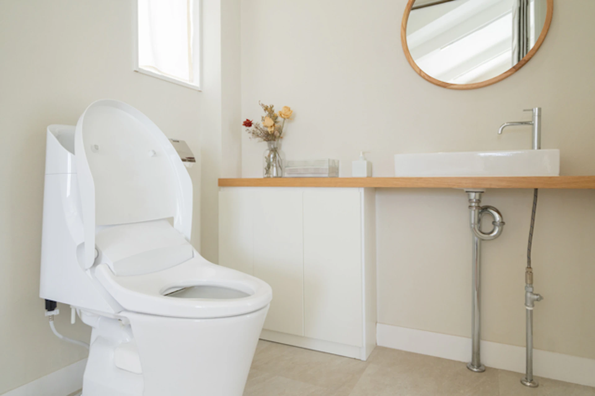 リフォームで取り付けた節水トイレ