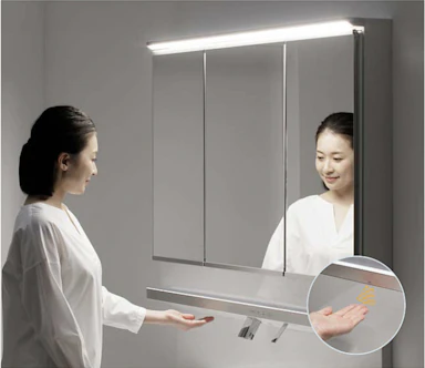 タッチレスワイドLED照明