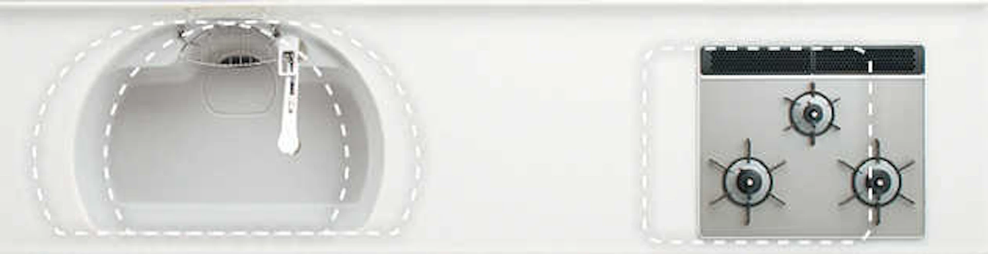 シンクやコンロの位置調整OK