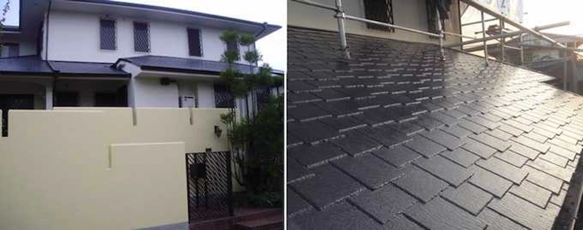 著しく劣化していた『アーバニー』屋根と、外壁を一緒に塗装