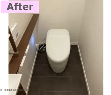 タンクレストイレで、見た目がとても良い感じに