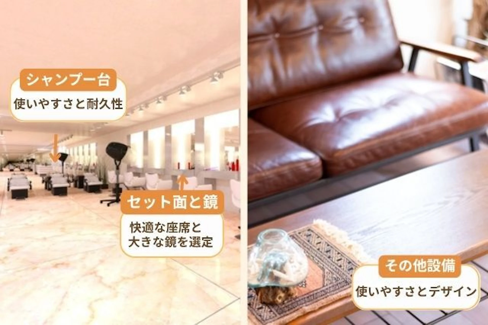 設備選定:使い勝手と耐久性を重視