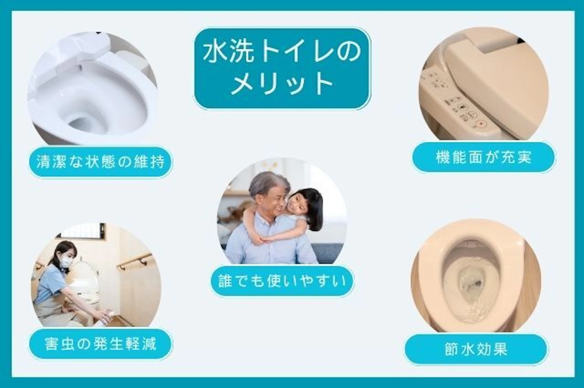 水洗トイレにリフォームする5つのメリット