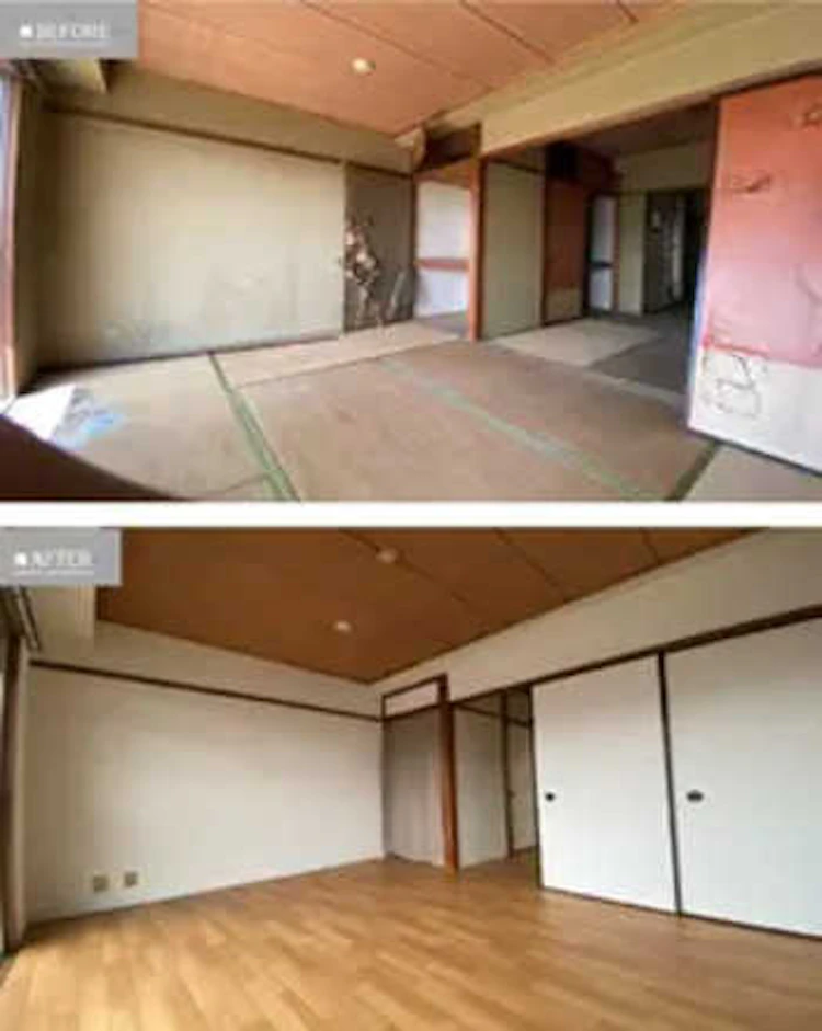 フローリングで使い勝手のよい部屋にリフォーム