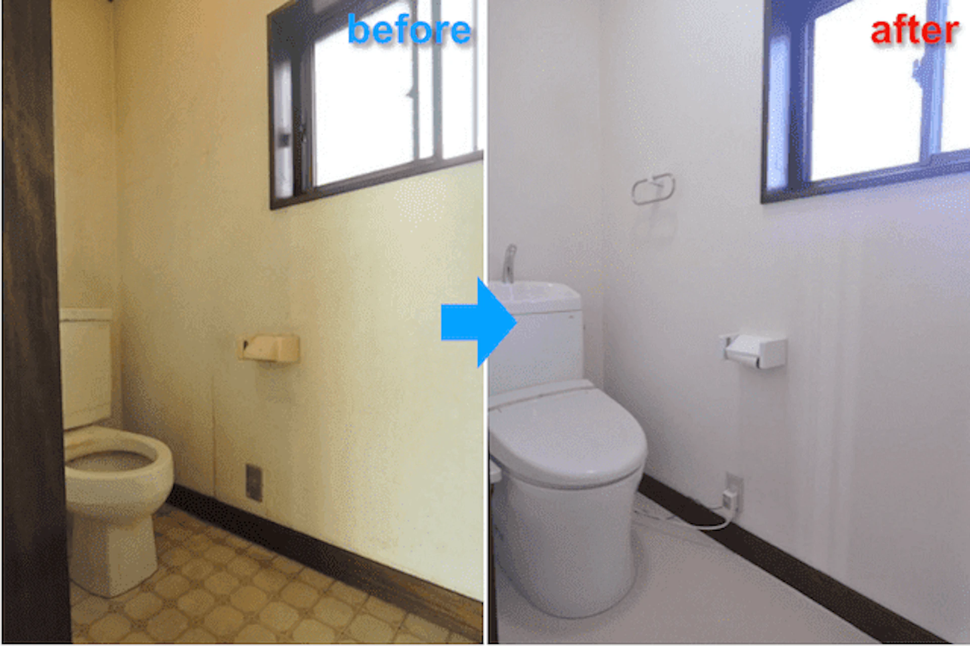 事例5:2階のトイレをTOTO『ピュアレストQR』へ
