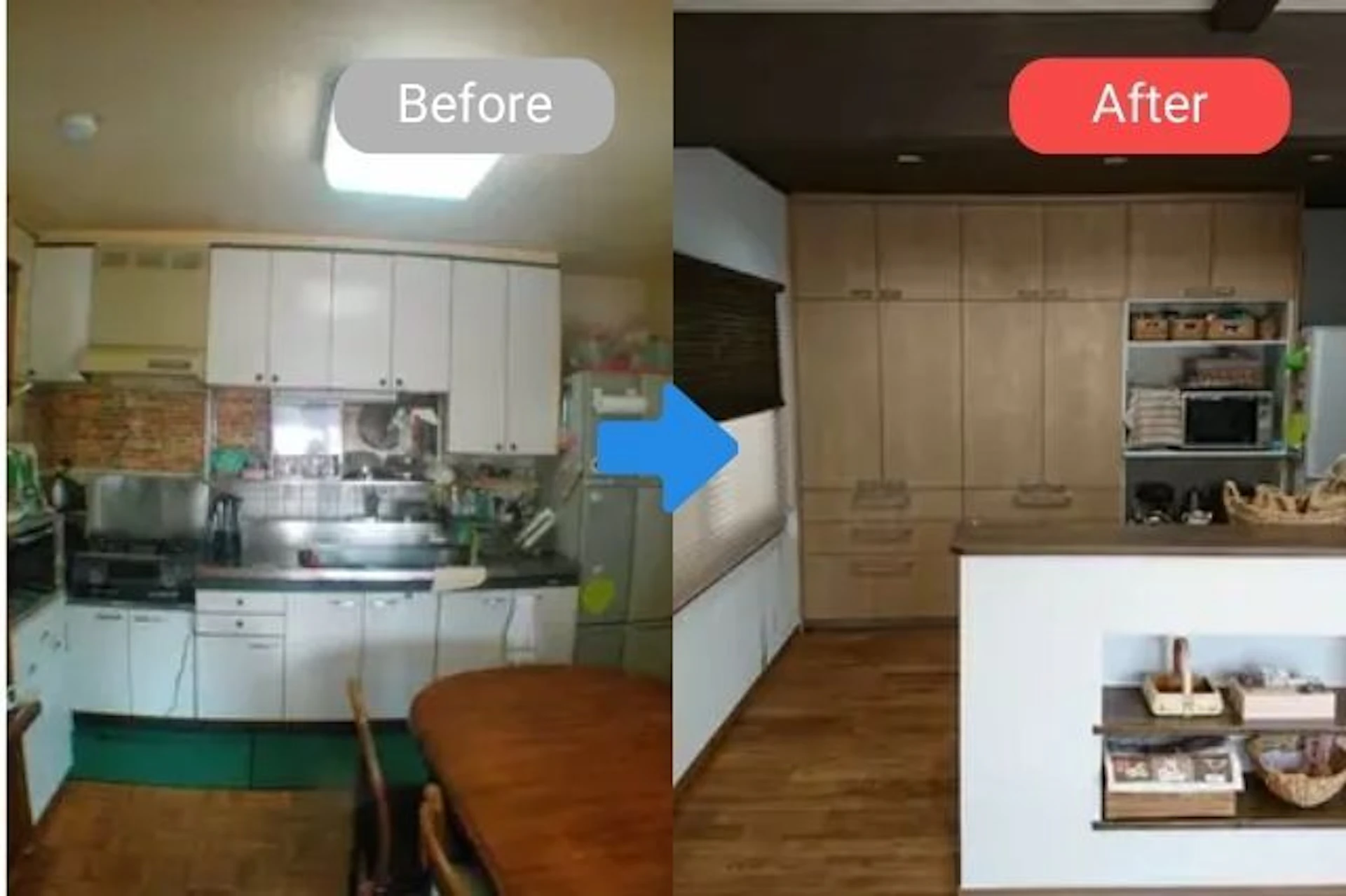 ツーバイフォーキッチンリフォーム事例