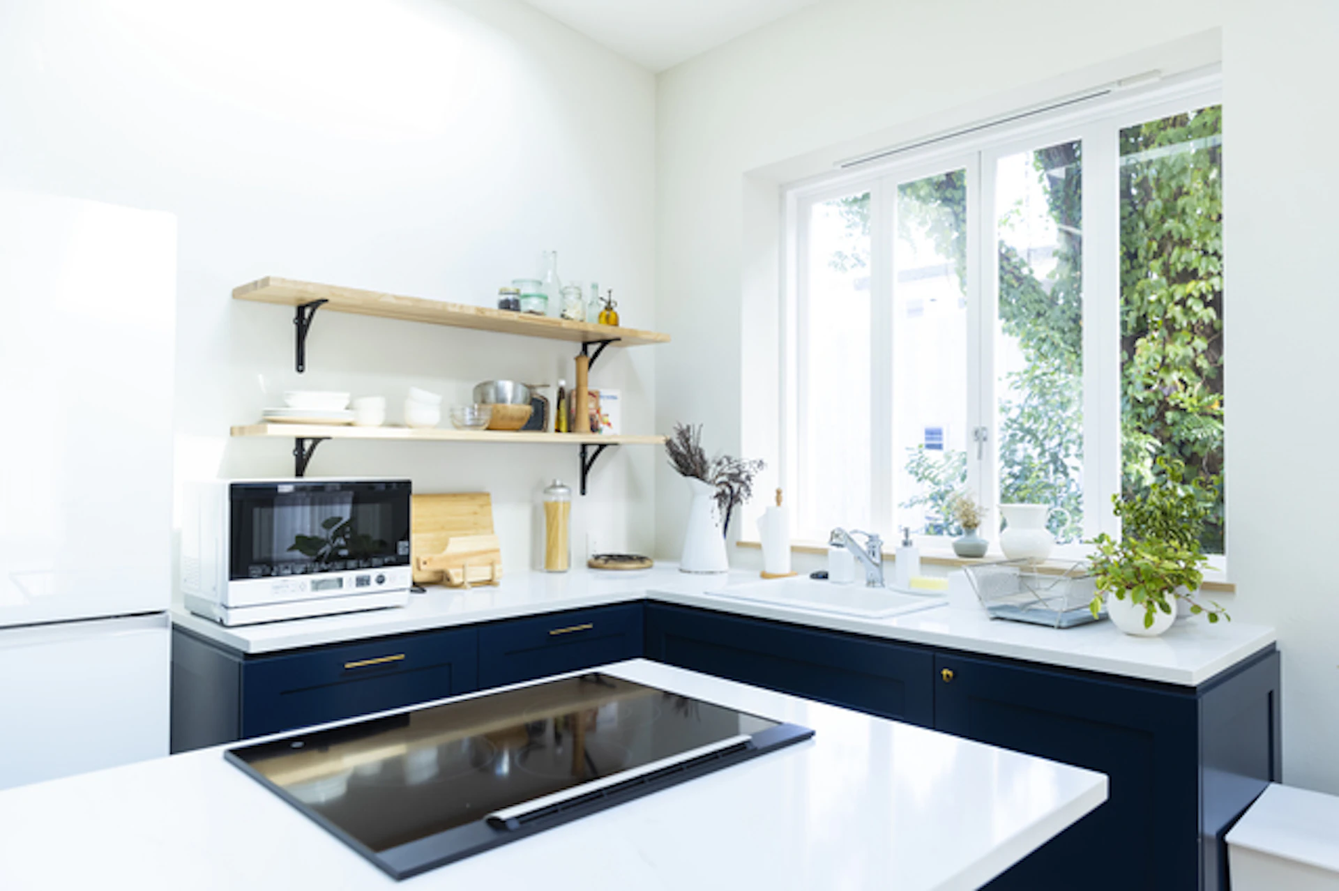 ブルーのキッチン