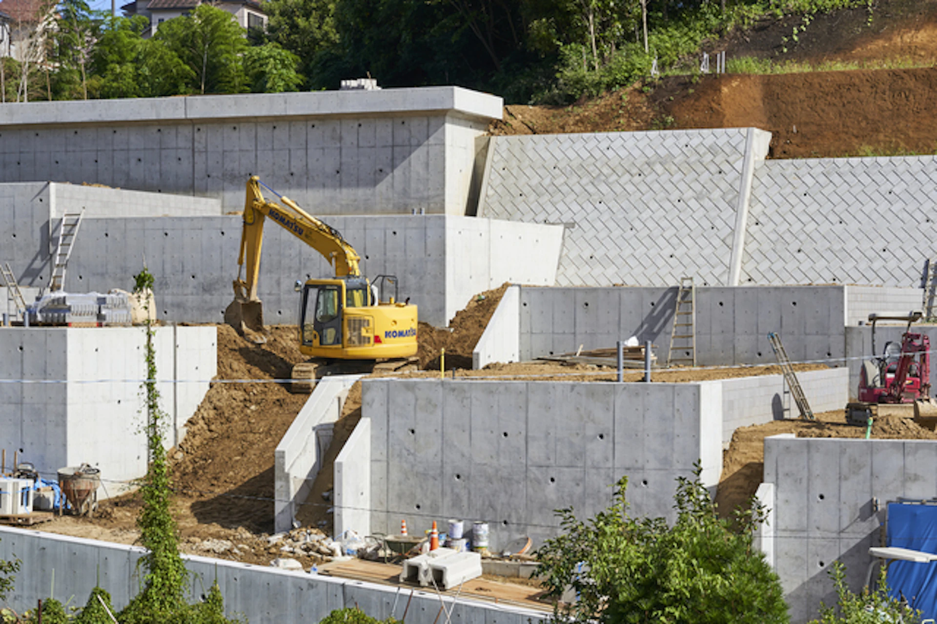 擁壁工事の3つの種類
