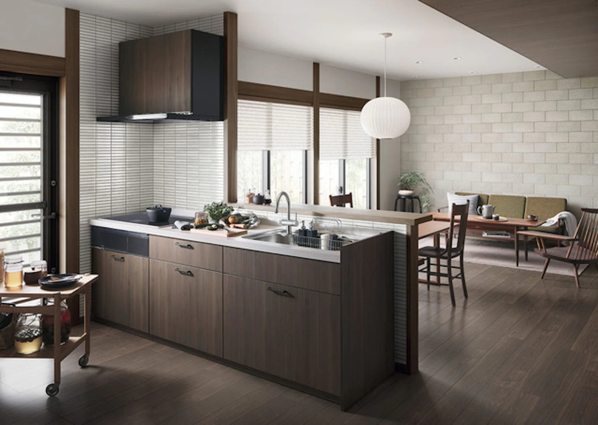 リクシル「シエラS」の人気色をコーディネートしておしゃれなキッチンに