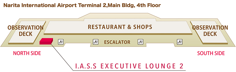 Location Map of IASS Executive Lounge2 at Narita Airport