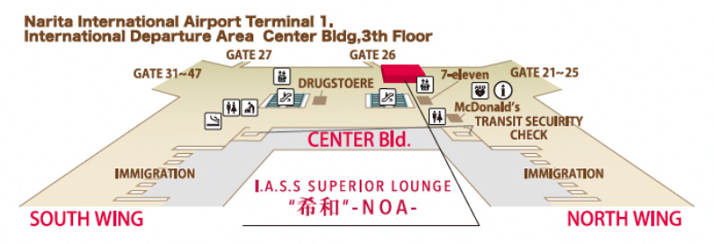Location Map of IASS Superior Lounge NOA