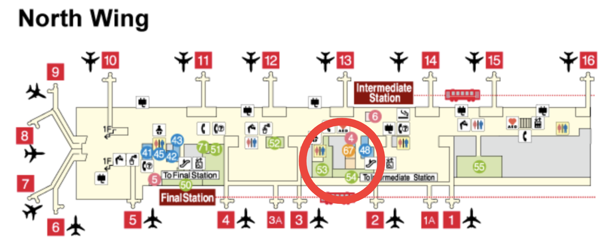 Location Map of Lounge Annex Rokko at Kansai International Airport